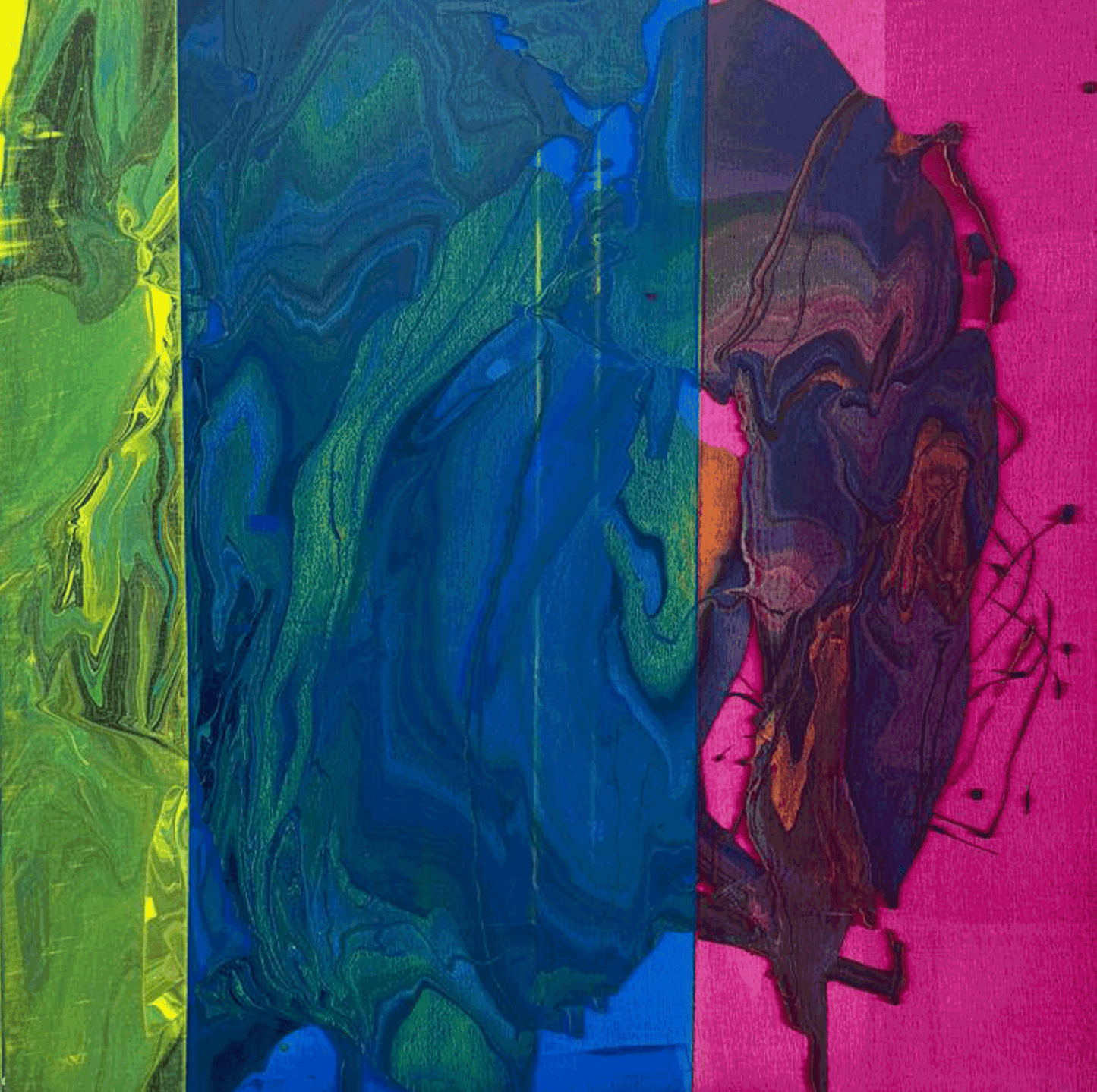 ציור מקורי חביבה דיאלוג של צבע