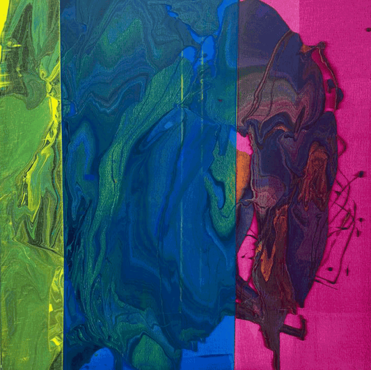 ציור מקורי חביבה דיאלוג של צבע